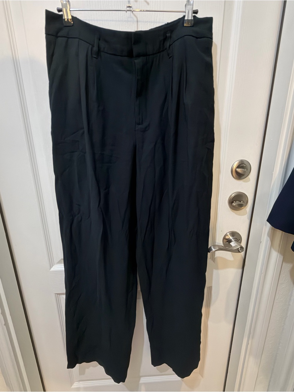 a new day Black Wide-Leg Pleated Women's Pants Sz 12